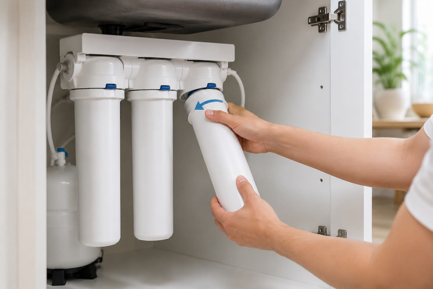 How Twist-and-Lock Filters Make RO Filter Replacement Easy and Plumber-Free