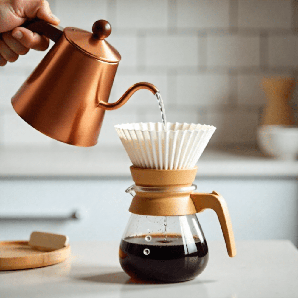 making drip coffee with pure ro water 2