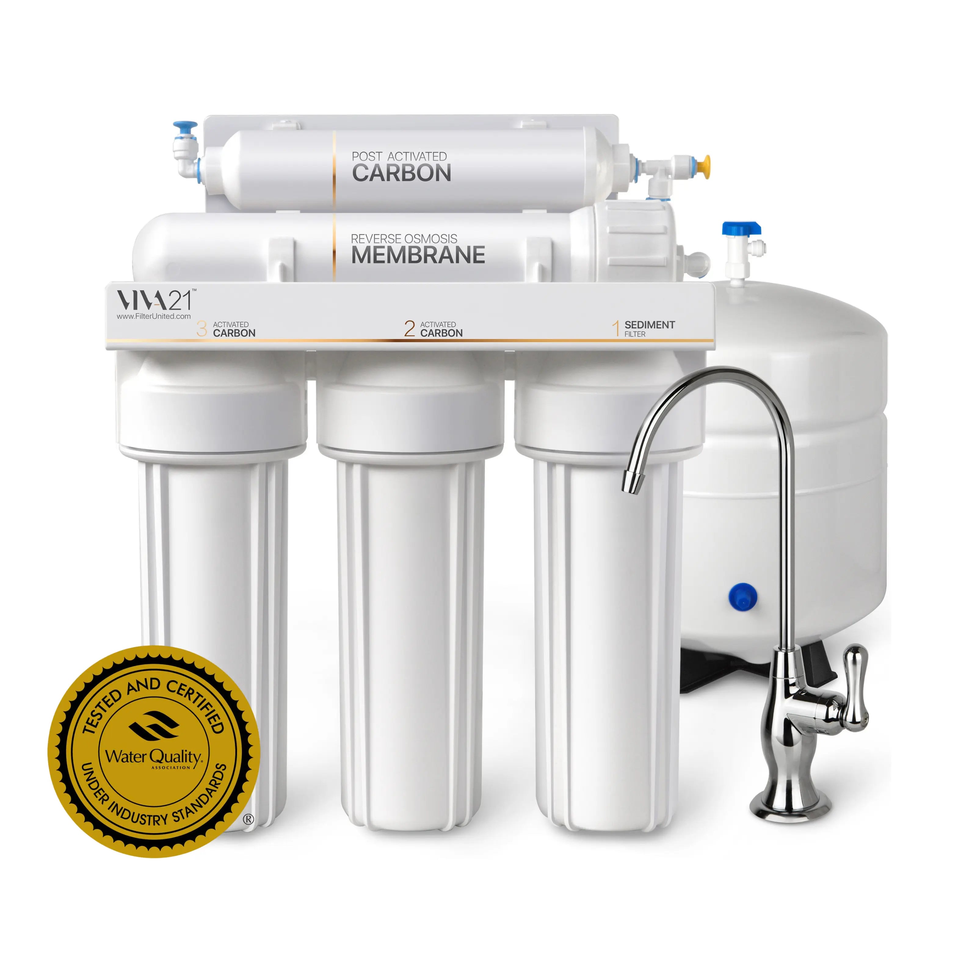 VIVA21 5-Stage Reverse Osmosis System | WQA Certified | Filter United ...