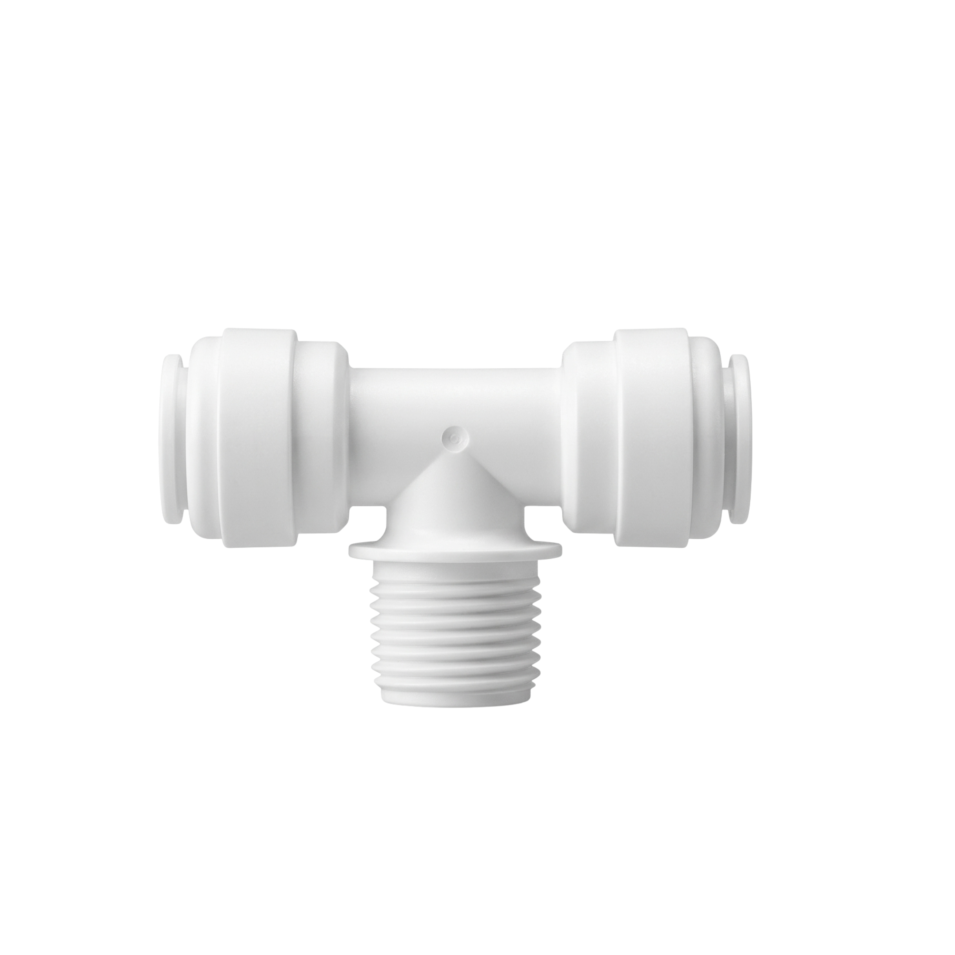Male Branch Tee - 3/8" OD x 3/8" NPT x 3/8" OD