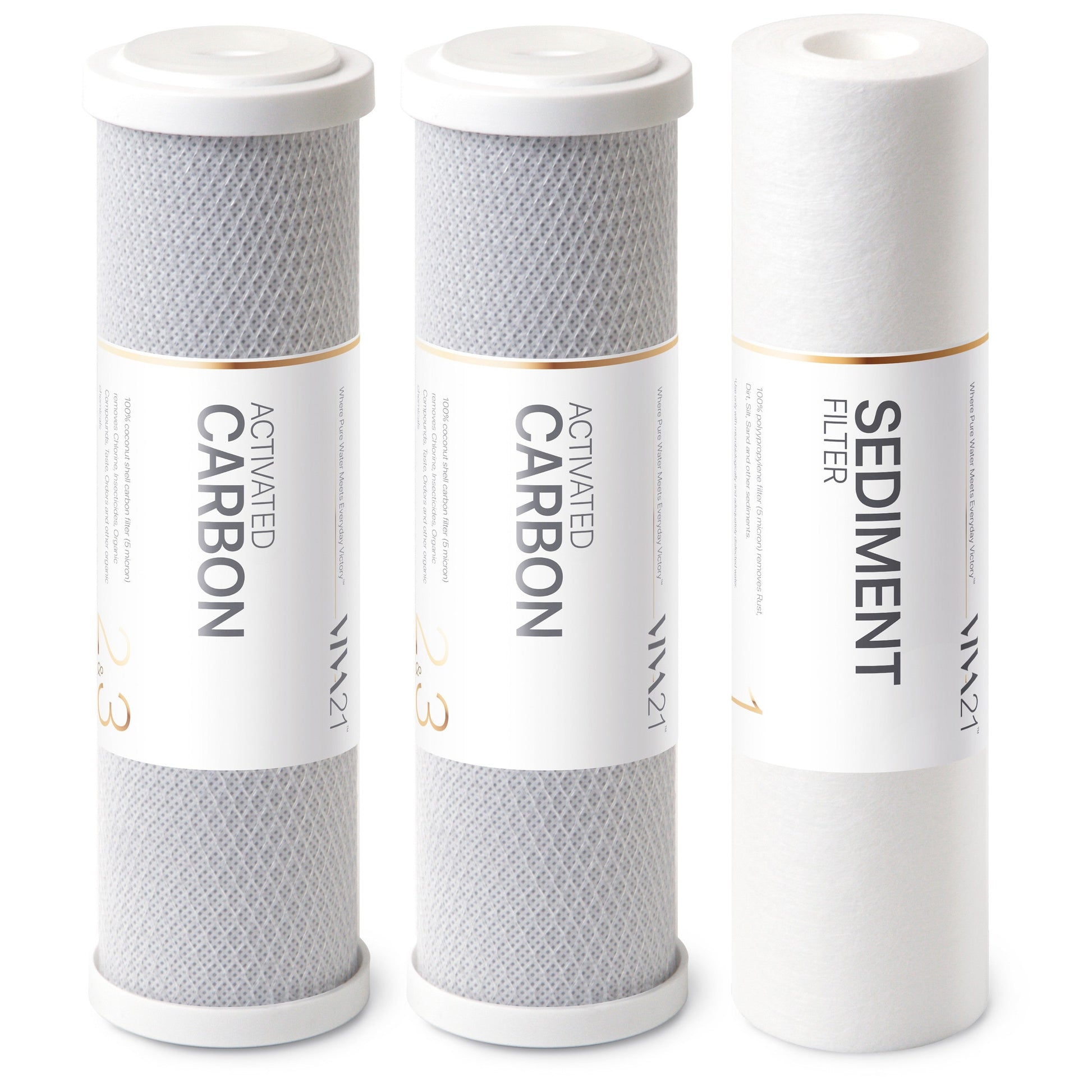High Performance Pre-Filter Set - V21RP3S06 | 10 Inch Compatible with All Traditional RO Systems Water filter