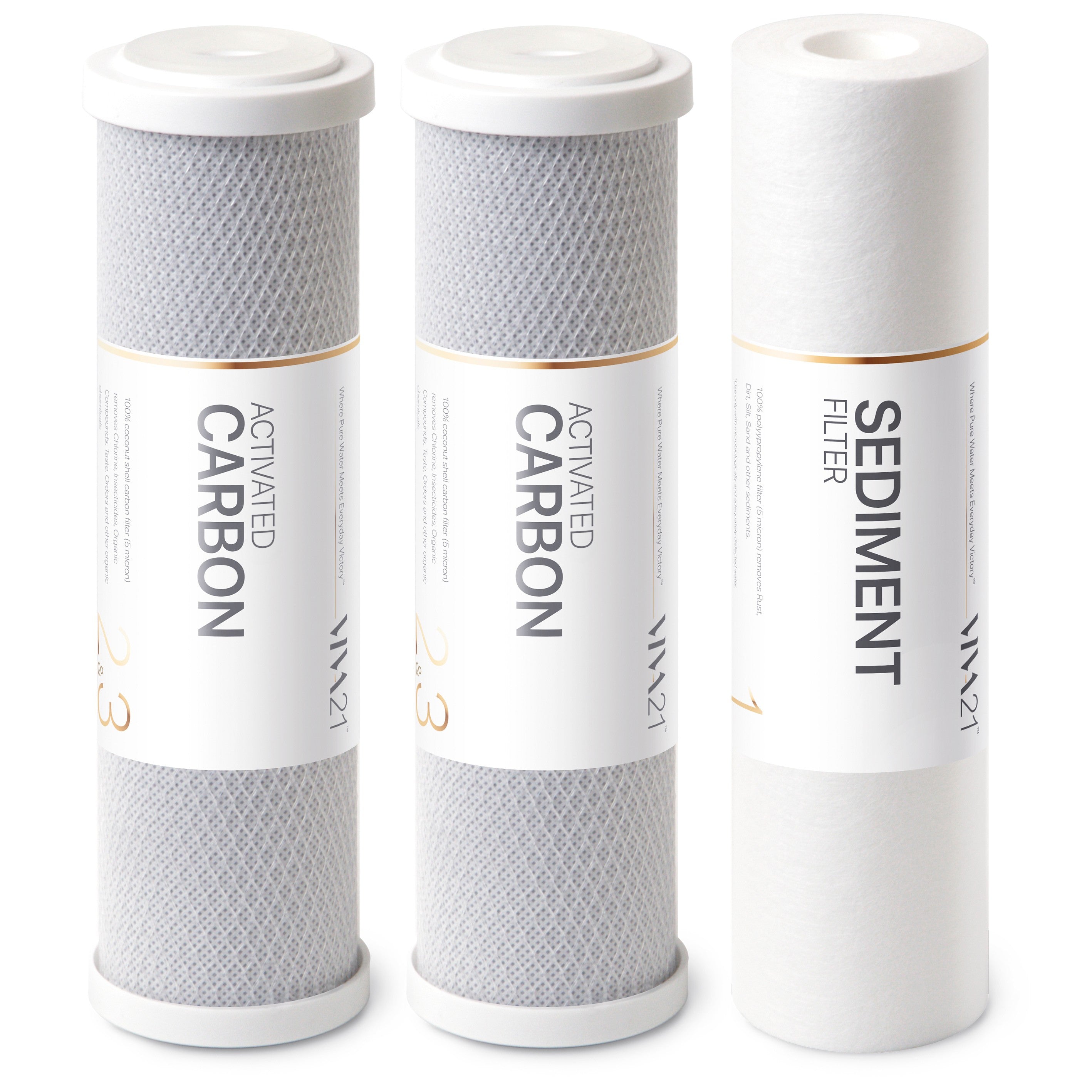 High Performance Pre-Filter Set - V21RP3S06 | 10 Inch Compatible with All Traditional RO Systems Water filter