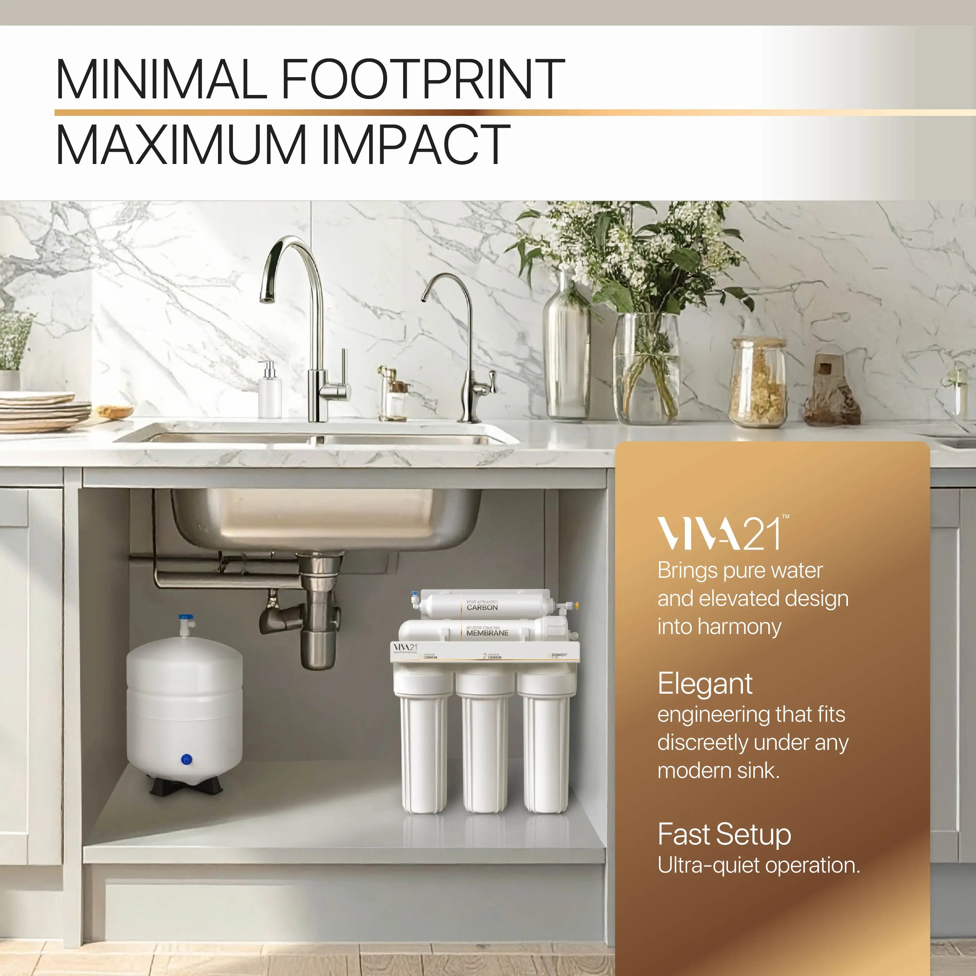 VIVA21 5-Stage Reverse Osmosis Filtration System